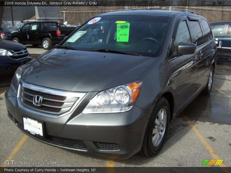 Nimbus Gray Metallic / Gray 2008 Honda Odyssey EX