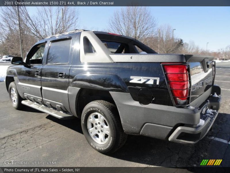 Black / Dark Charcoal 2003 Chevrolet Avalanche 1500 Z71 4x4