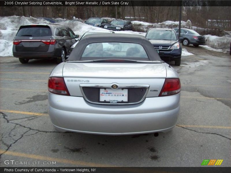 Bright Silver Metallic / Dark Slate Gray 2006 Chrysler Sebring Convertible
