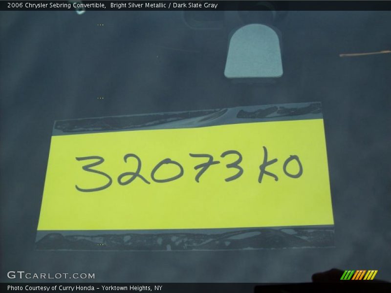 Bright Silver Metallic / Dark Slate Gray 2006 Chrysler Sebring Convertible