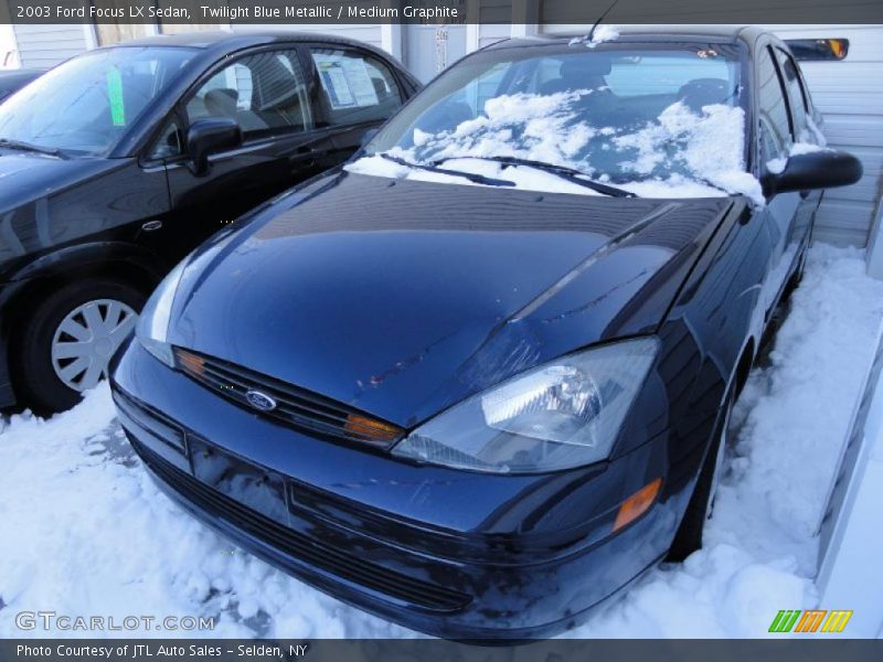 Twilight Blue Metallic / Medium Graphite 2003 Ford Focus LX Sedan