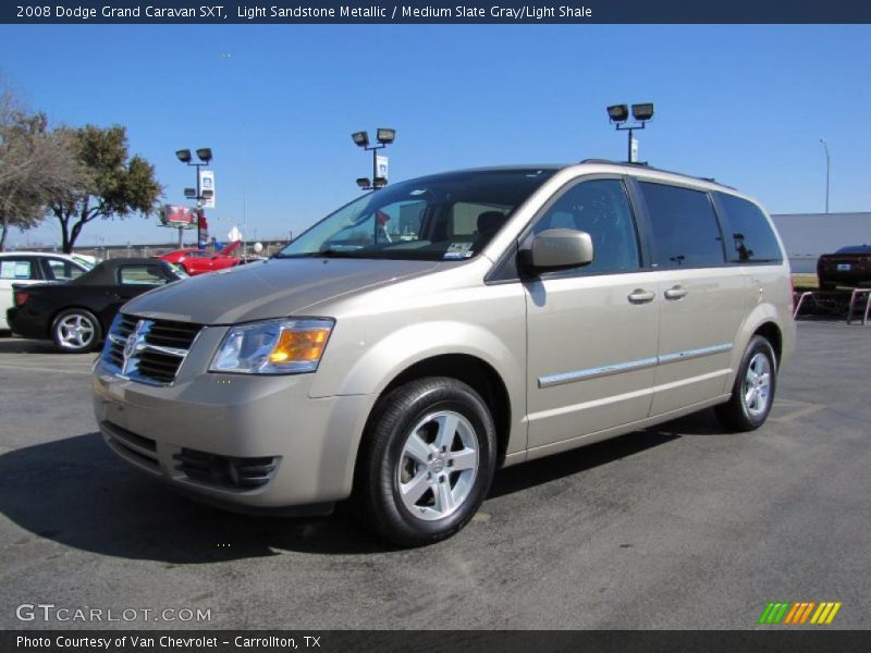 Light Sandstone Metallic / Medium Slate Gray/Light Shale 2008 Dodge Grand Caravan SXT