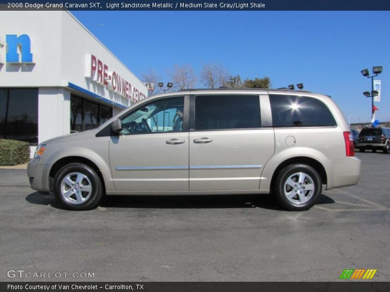 Light Sandstone Metallic / Medium Slate Gray/Light Shale 2008 Dodge Grand Caravan SXT