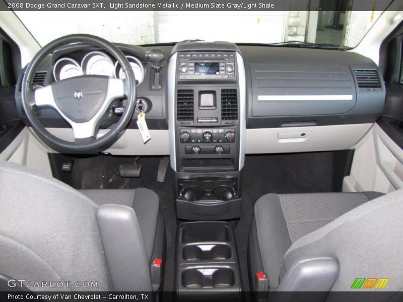 Light Sandstone Metallic / Medium Slate Gray/Light Shale 2008 Dodge Grand Caravan SXT