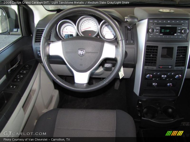 Light Sandstone Metallic / Medium Slate Gray/Light Shale 2008 Dodge Grand Caravan SXT
