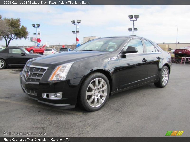 Black Raven / Light Titanium/Ebony 2008 Cadillac CTS Sedan