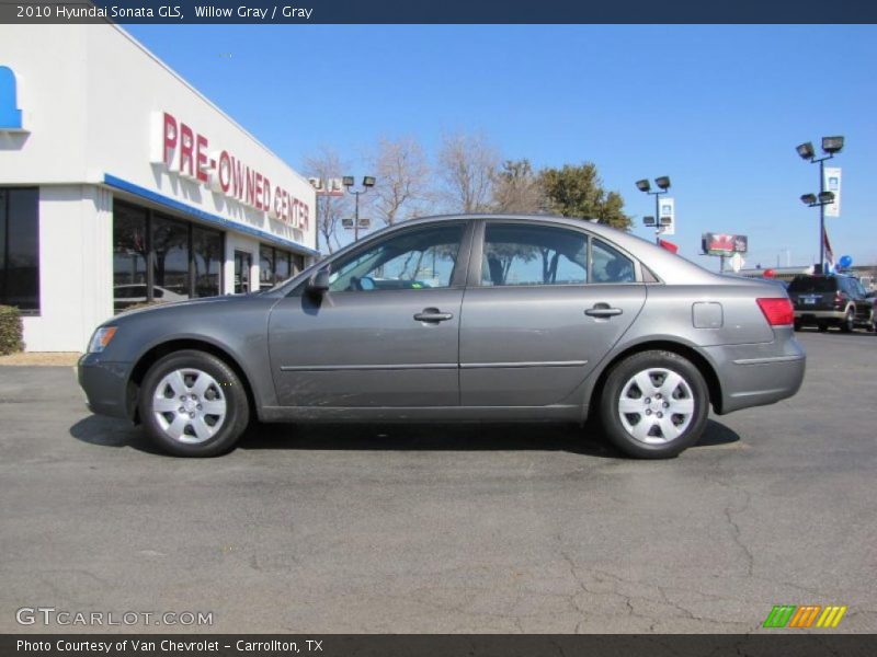 Willow Gray / Gray 2010 Hyundai Sonata GLS