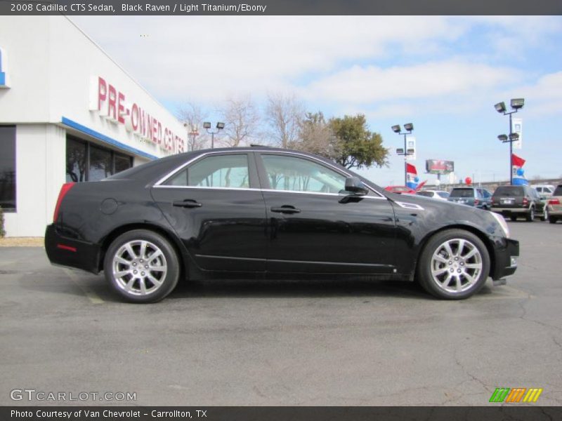 Black Raven / Light Titanium/Ebony 2008 Cadillac CTS Sedan