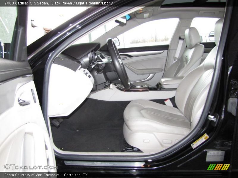 Black Raven / Light Titanium/Ebony 2008 Cadillac CTS Sedan