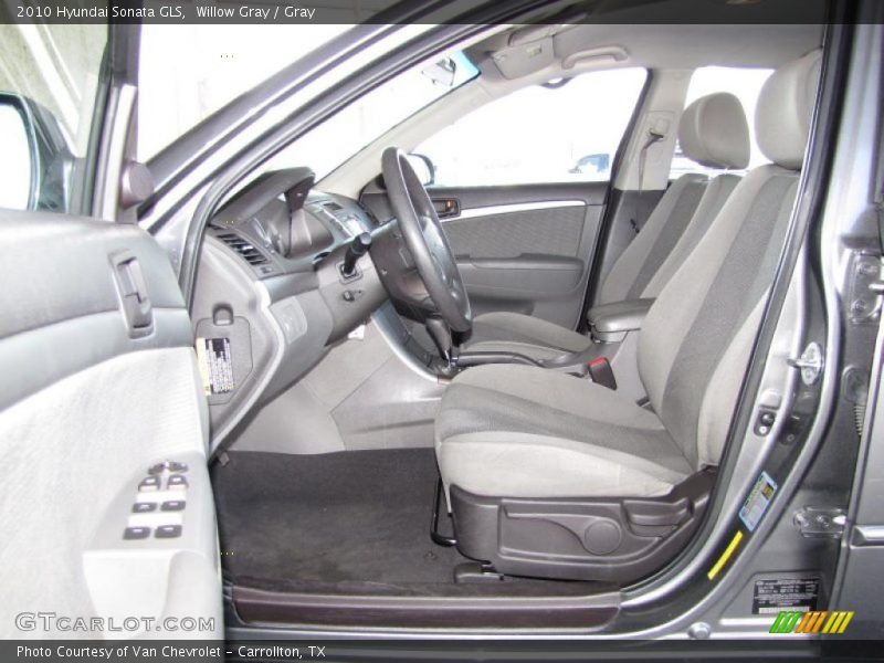 Willow Gray / Gray 2010 Hyundai Sonata GLS