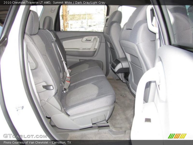 Summit White / Dark Gray/Light Gray 2010 Chevrolet Traverse LT AWD