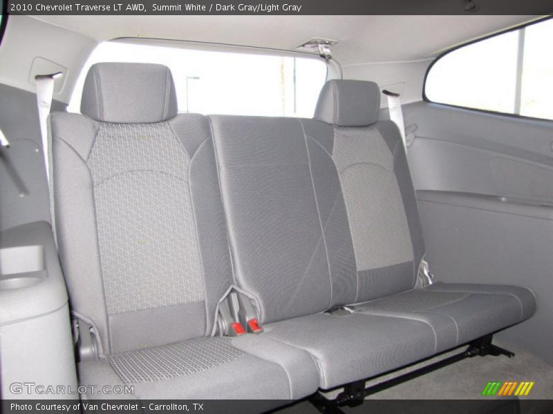 Summit White / Dark Gray/Light Gray 2010 Chevrolet Traverse LT AWD