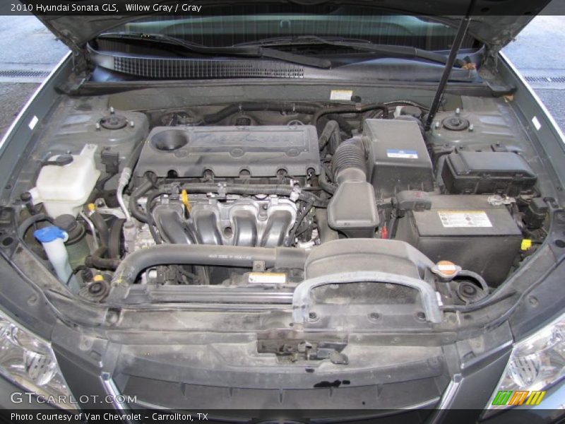 Willow Gray / Gray 2010 Hyundai Sonata GLS