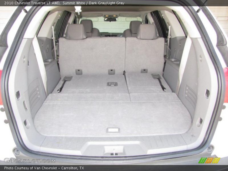 Summit White / Dark Gray/Light Gray 2010 Chevrolet Traverse LT AWD