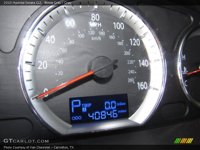 Willow Gray / Gray 2010 Hyundai Sonata GLS