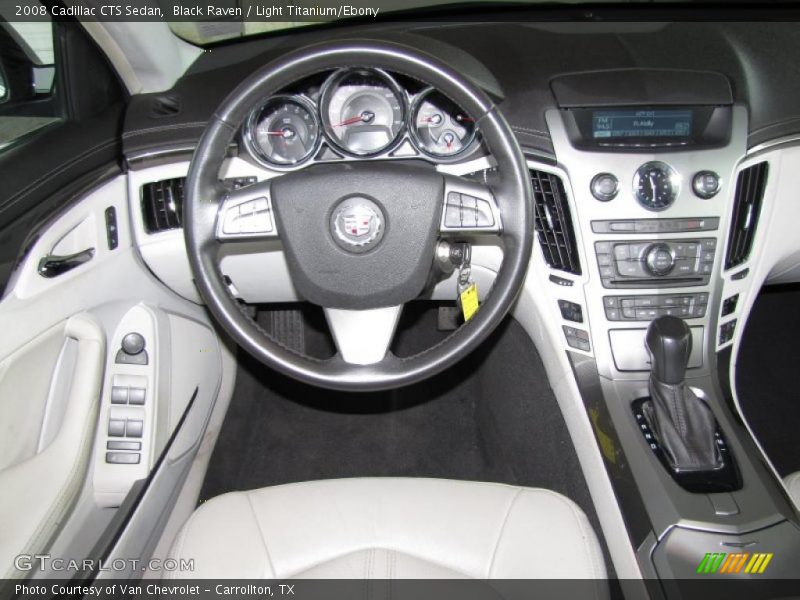 Black Raven / Light Titanium/Ebony 2008 Cadillac CTS Sedan