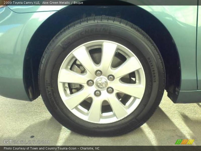 Aloe Green Metallic / Bisque 2009 Toyota Camry XLE
