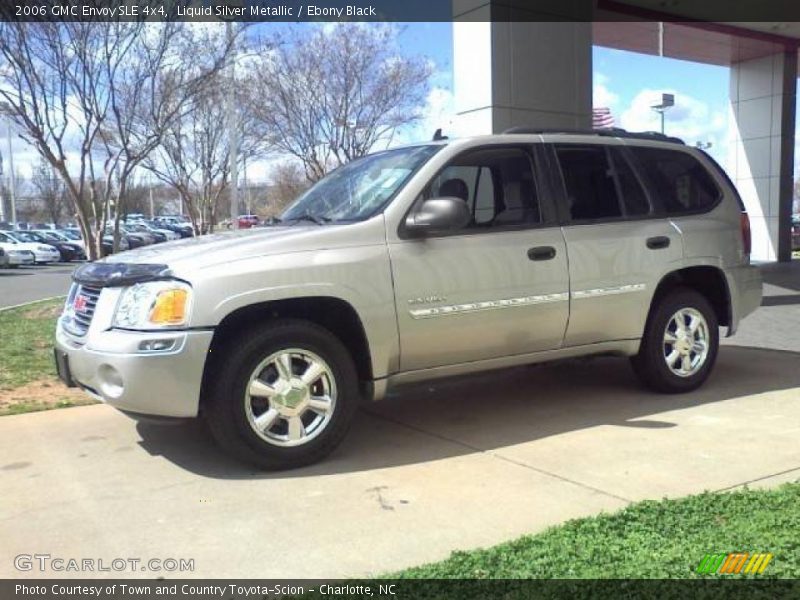 Liquid Silver Metallic / Ebony Black 2006 GMC Envoy SLE 4x4