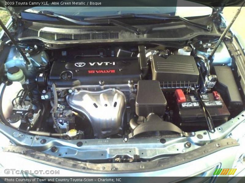 Aloe Green Metallic / Bisque 2009 Toyota Camry XLE