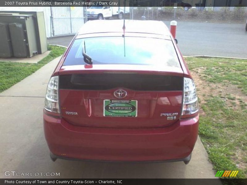 Barcelona Red Metallic / Dark Gray 2007 Toyota Prius Hybrid