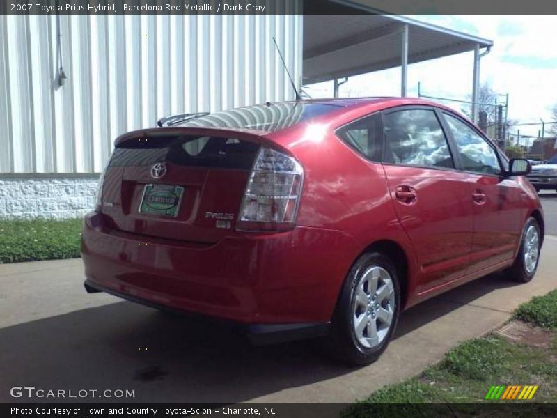 Barcelona Red Metallic / Dark Gray 2007 Toyota Prius Hybrid