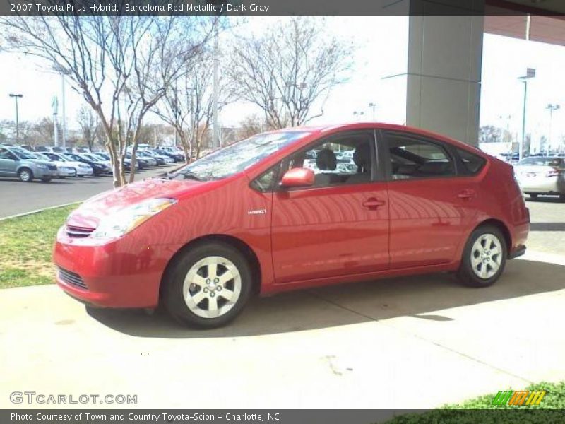 Barcelona Red Metallic / Dark Gray 2007 Toyota Prius Hybrid
