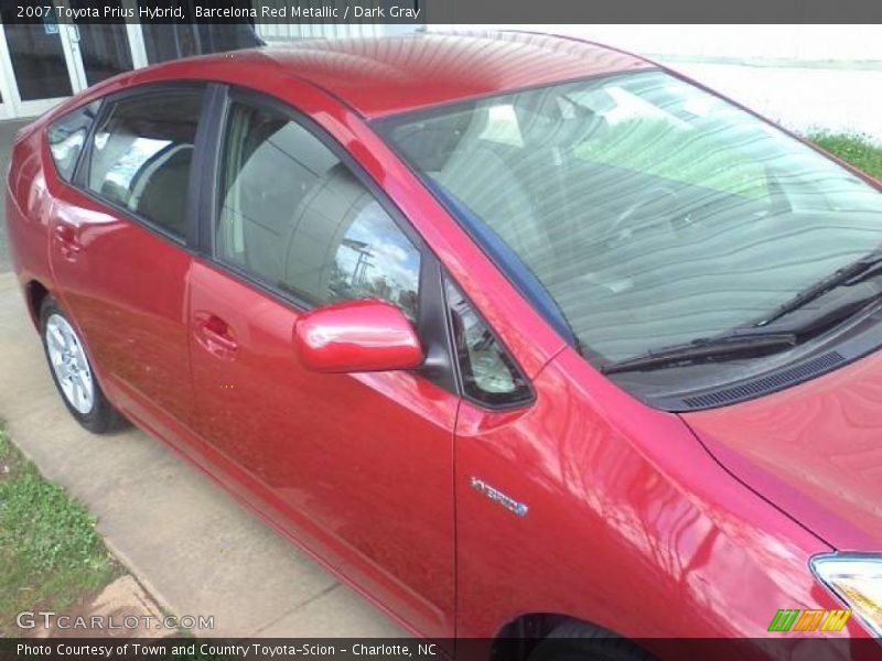 Barcelona Red Metallic / Dark Gray 2007 Toyota Prius Hybrid