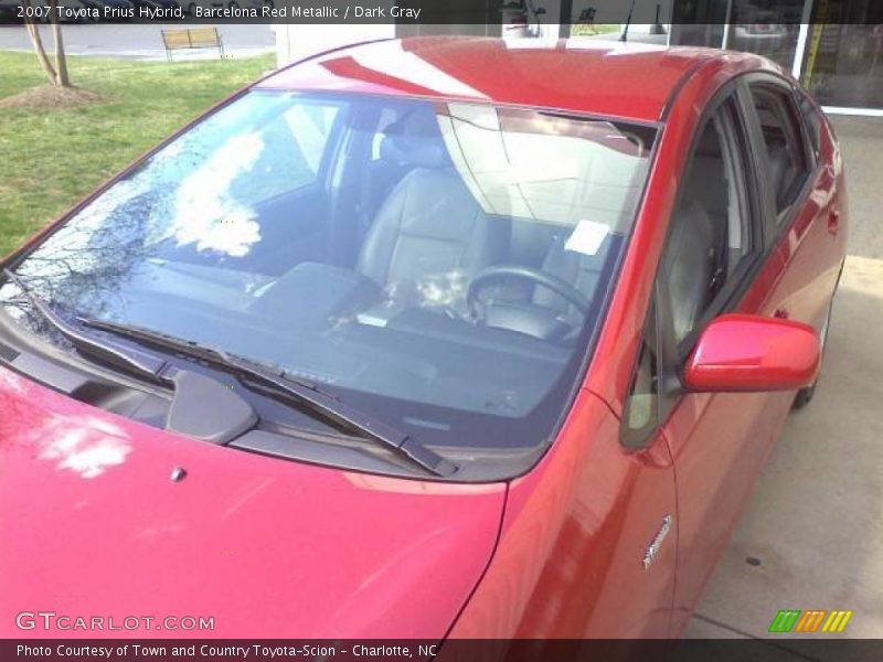 Barcelona Red Metallic / Dark Gray 2007 Toyota Prius Hybrid