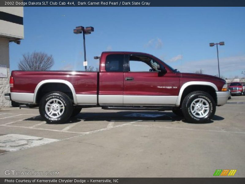  2002 Dakota SLT Club Cab 4x4 Dark Garnet Red Pearl