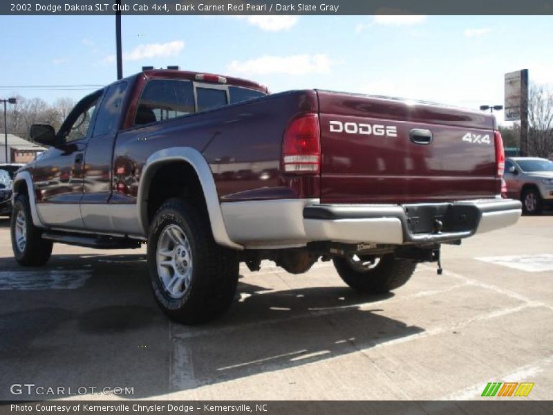 Dark Garnet Red Pearl / Dark Slate Gray 2002 Dodge Dakota SLT Club Cab 4x4