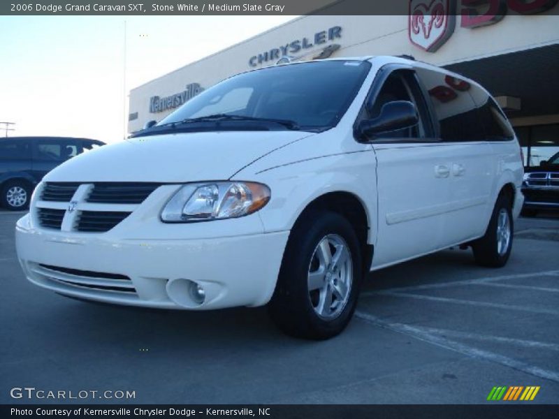 Stone White / Medium Slate Gray 2006 Dodge Grand Caravan SXT