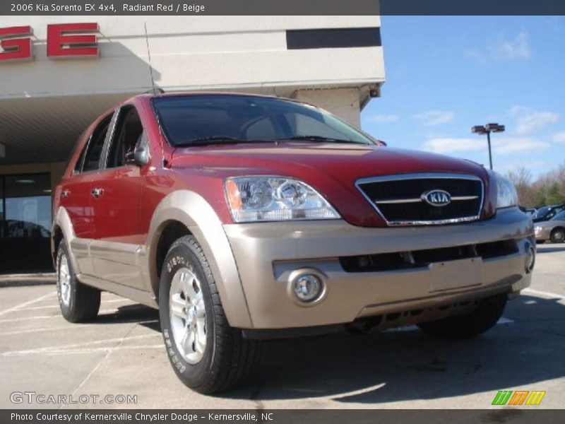 Radiant Red / Beige 2006 Kia Sorento EX 4x4