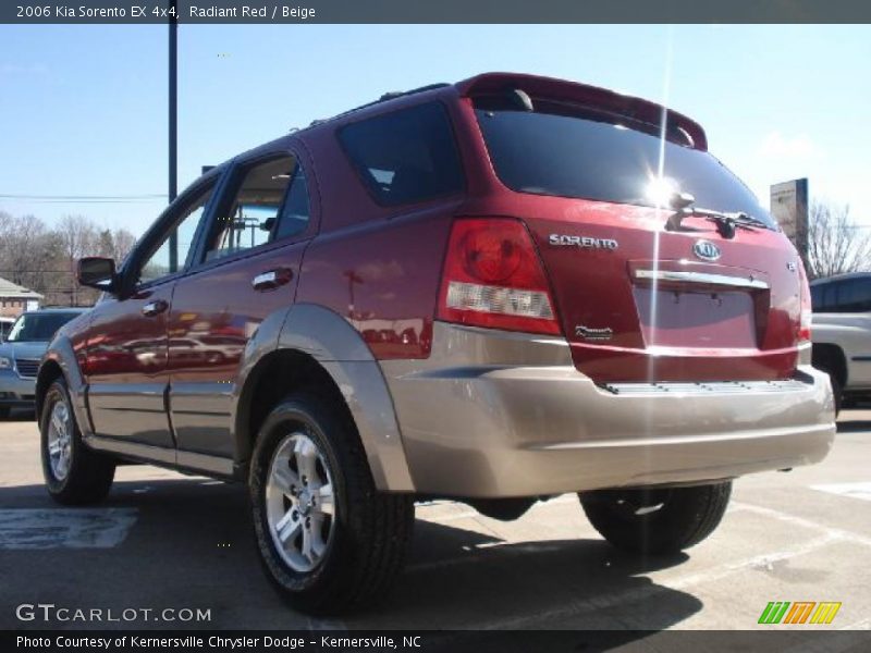Radiant Red / Beige 2006 Kia Sorento EX 4x4