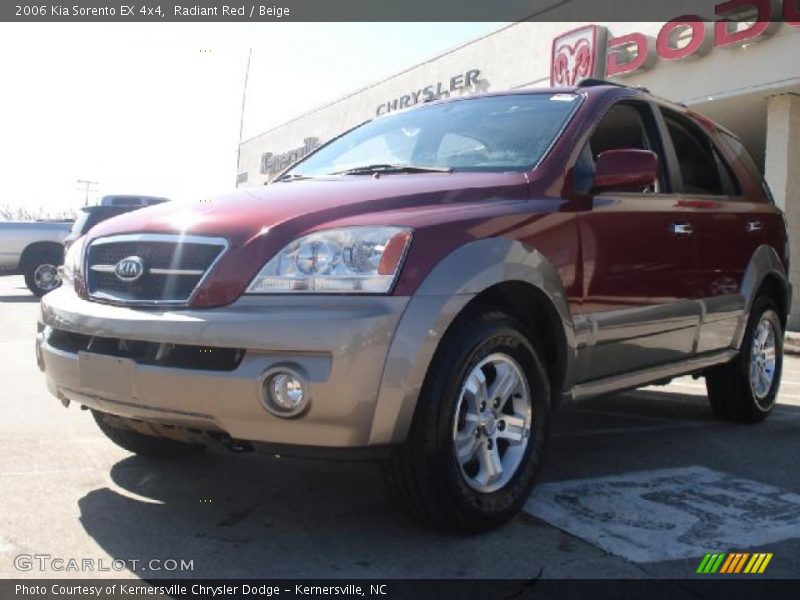Radiant Red / Beige 2006 Kia Sorento EX 4x4