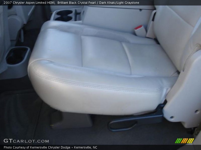 Brilliant Black Crystal Pearl / Dark Khaki/Light Graystone 2007 Chrysler Aspen Limited HEMI