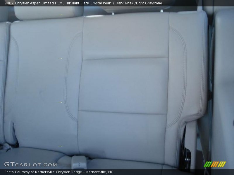 Brilliant Black Crystal Pearl / Dark Khaki/Light Graystone 2007 Chrysler Aspen Limited HEMI