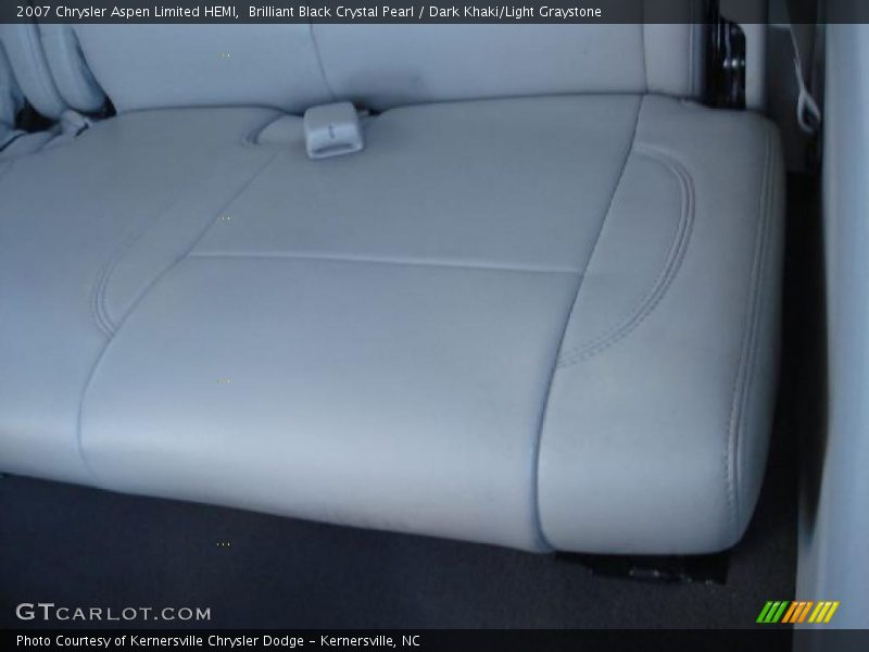 Brilliant Black Crystal Pearl / Dark Khaki/Light Graystone 2007 Chrysler Aspen Limited HEMI