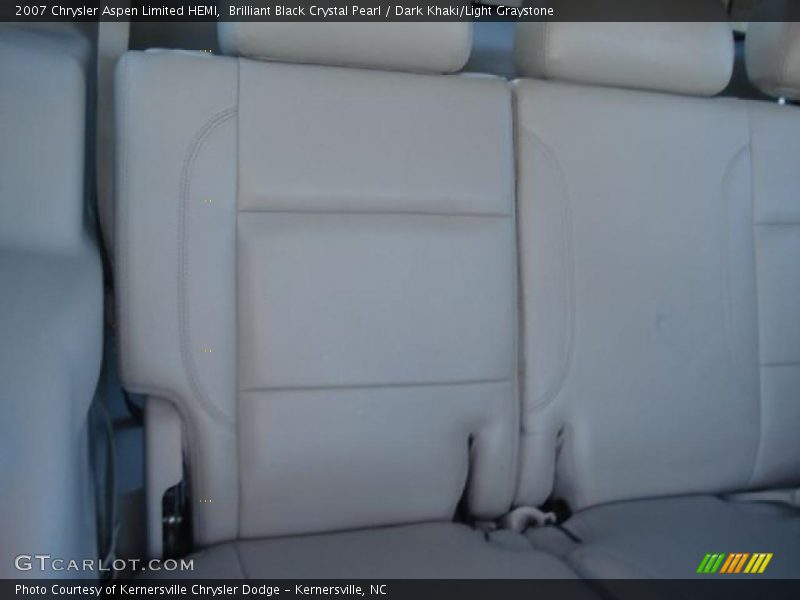 Brilliant Black Crystal Pearl / Dark Khaki/Light Graystone 2007 Chrysler Aspen Limited HEMI