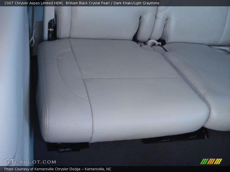Brilliant Black Crystal Pearl / Dark Khaki/Light Graystone 2007 Chrysler Aspen Limited HEMI
