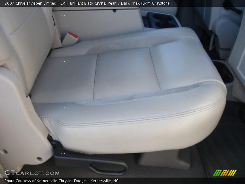 Brilliant Black Crystal Pearl / Dark Khaki/Light Graystone 2007 Chrysler Aspen Limited HEMI