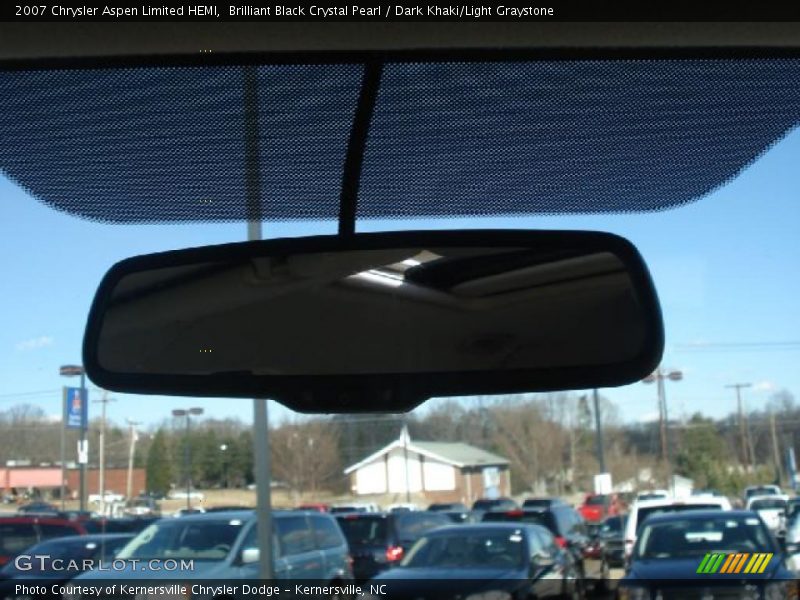 Brilliant Black Crystal Pearl / Dark Khaki/Light Graystone 2007 Chrysler Aspen Limited HEMI