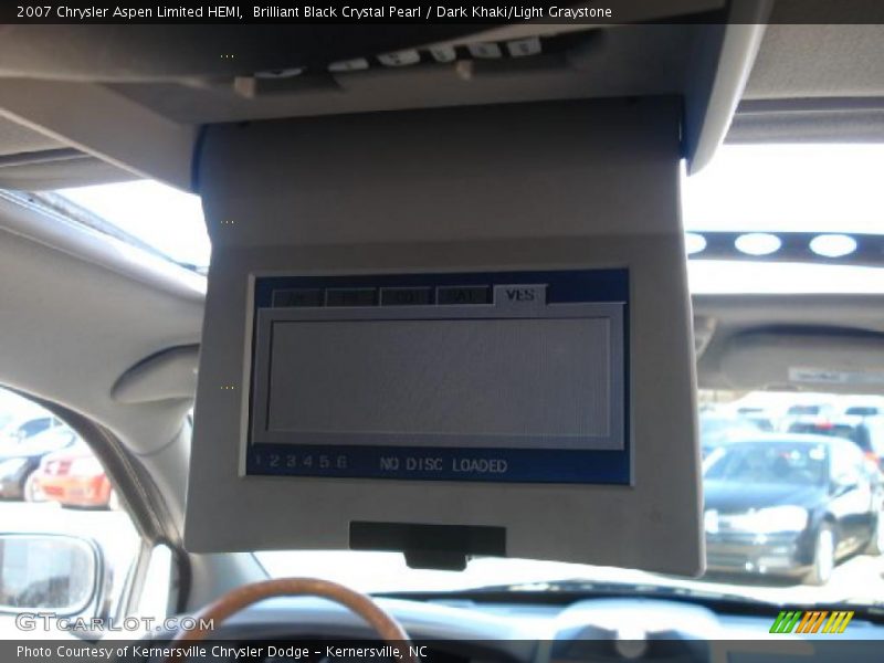 Brilliant Black Crystal Pearl / Dark Khaki/Light Graystone 2007 Chrysler Aspen Limited HEMI