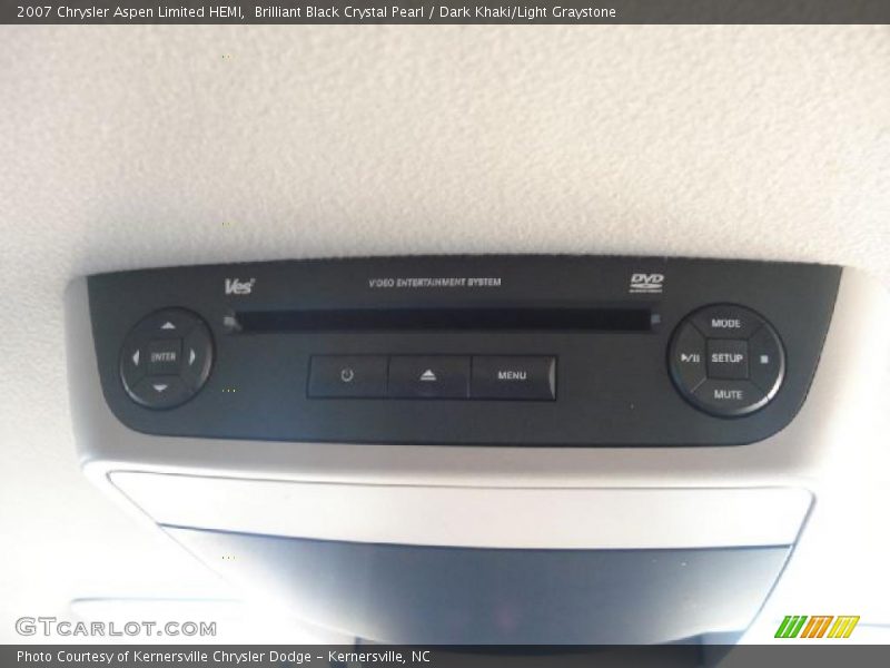 Brilliant Black Crystal Pearl / Dark Khaki/Light Graystone 2007 Chrysler Aspen Limited HEMI