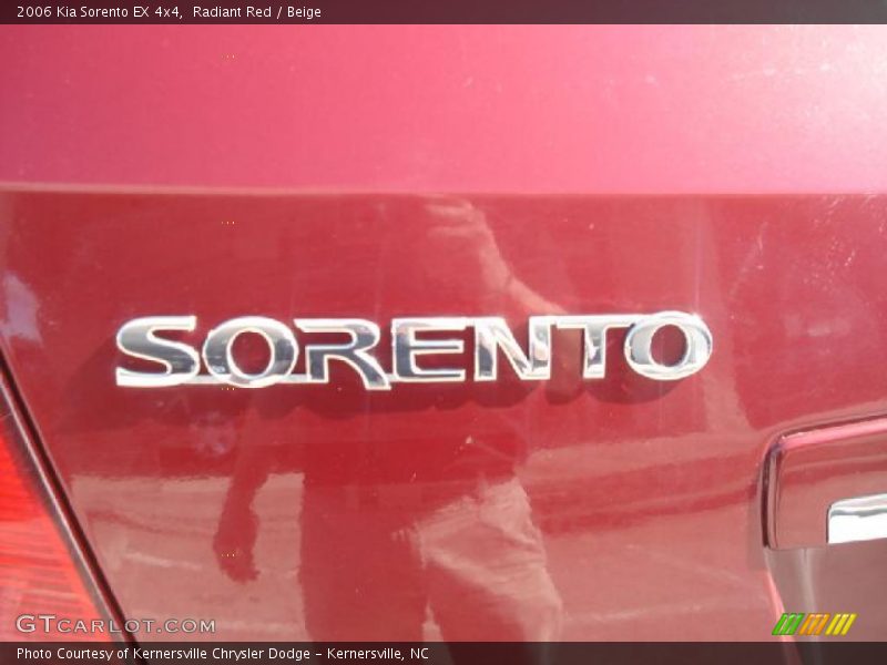 Radiant Red / Beige 2006 Kia Sorento EX 4x4