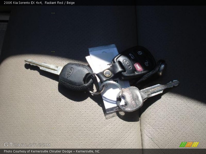 Radiant Red / Beige 2006 Kia Sorento EX 4x4
