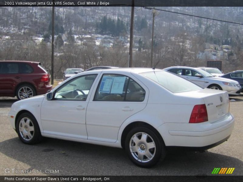 Cool White / Beige 2001 Volkswagen Jetta GLX VR6 Sedan