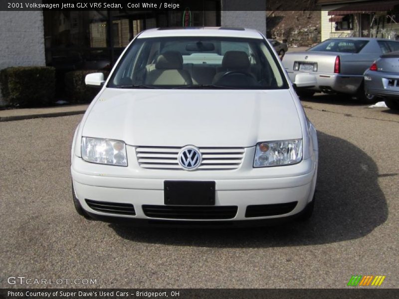 Cool White / Beige 2001 Volkswagen Jetta GLX VR6 Sedan