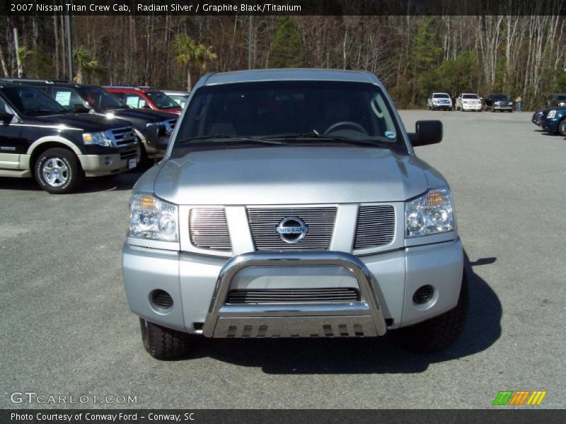 Radiant Silver / Graphite Black/Titanium 2007 Nissan Titan Crew Cab