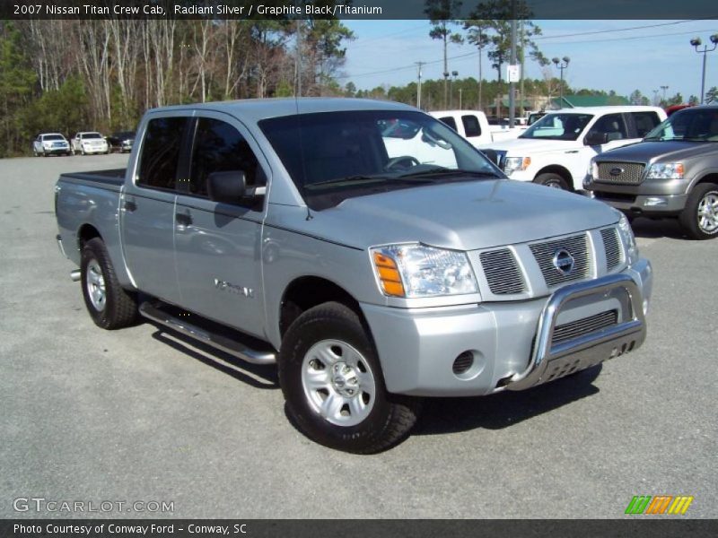 Radiant Silver / Graphite Black/Titanium 2007 Nissan Titan Crew Cab