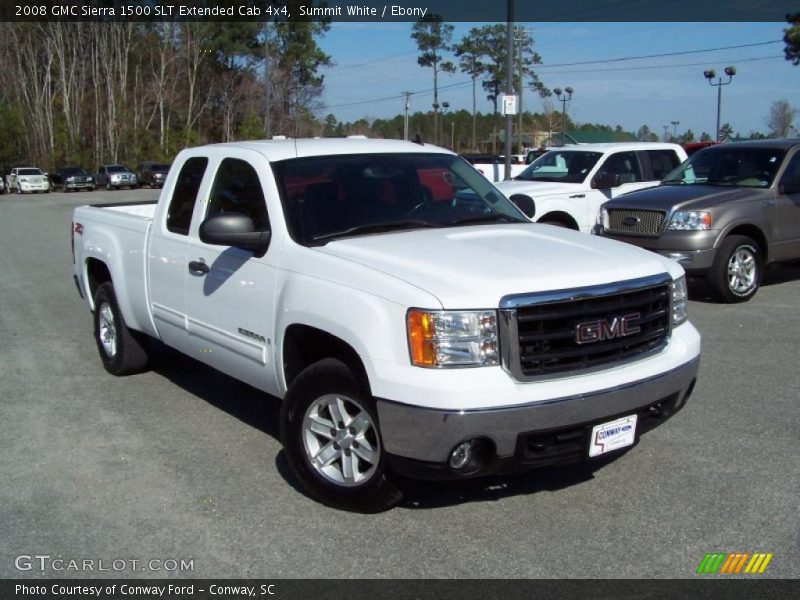 Front 3/4 View of 2008 Sierra 1500 SLT Extended Cab 4x4